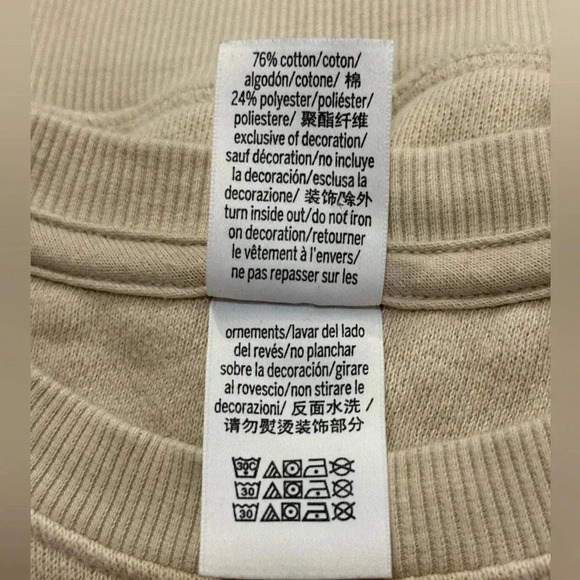 PINK Victoria’s Secret “Ivy” Fleece Tan/ Beige Sweatshirt - Picture 6 of 6